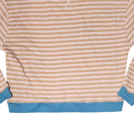 We The Free By Free People Classic Crew Neck Sweater Latte Combo Womens XS - Picture 9 of 11